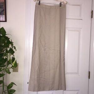 Eckhaus Latta Tailored Maxi Skirt with Pinstripes